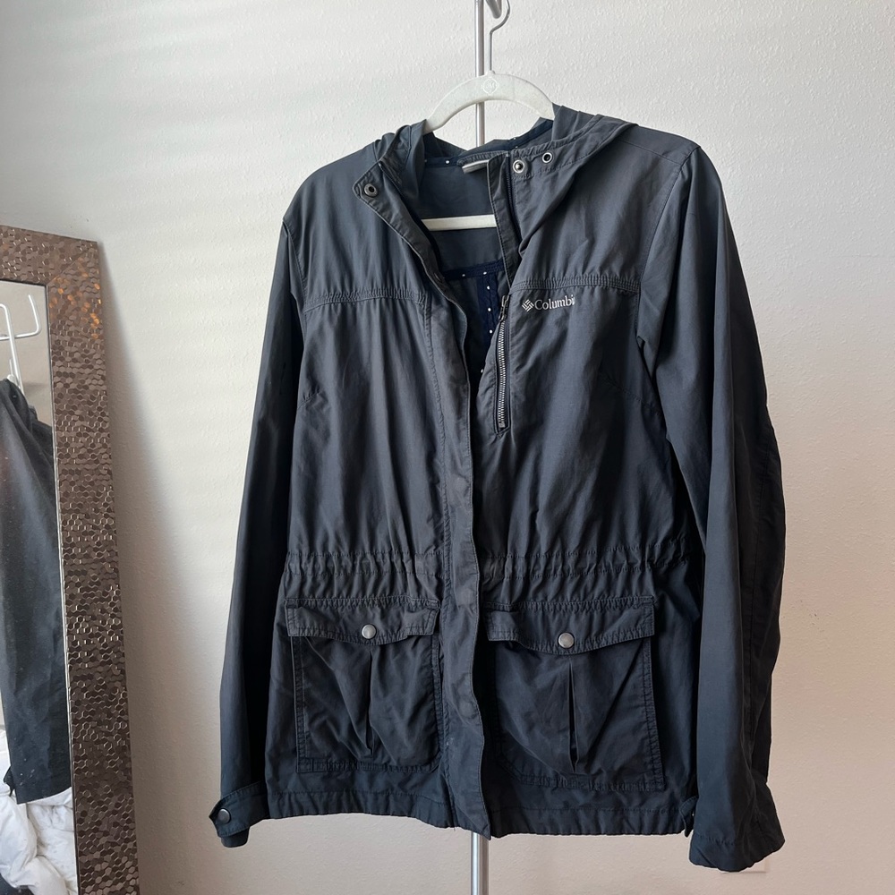Columbia Navy Rain Coat